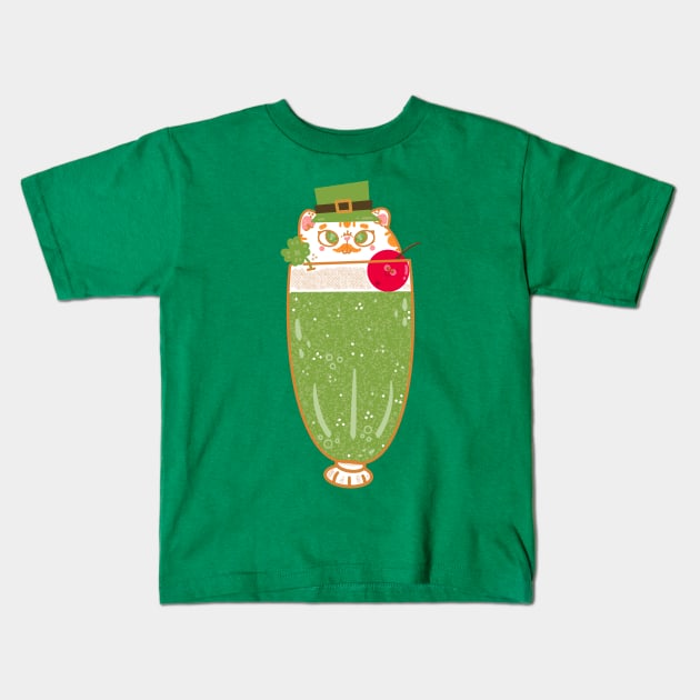 Leprechaun Soda Kids T-Shirt by Fluffymafi